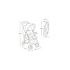 Carucior sport, Lionelo, Emma Plus, Cu tavita, 2 Suporturi pentru pahar, Geanta accesorii, Conform cu standardul european de securitate EN1888-1, Roz, Culoare: Roz