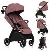Carucior sport, Lionelo, Ingrid, Capotina impermeabila cu filtru UPF50+, Pana la 22 Kg, Spatar reglabil in 3 pozitii, Include suport pahar si plasa de tantari, Sistem pentru pliere automata, 6 luni+, Roz, Culoare: Roz