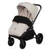 Carucior sport, Lionelo, Mika Plus, Cadru din aluminiu, Copertina XXL, Spatar reglabil in 3 pozitii, Cu accesorii, Pana la 22 kg, 6-48 luni; EN1888-1, EN1888-2 EN1466, Bej, Culoare: Bej