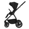 Carucior 3 in 1, Lionelo, Meril, Cu landou de dimensiune XL, Reversibil, Cu scoica auto testata ADAC, Cu accesorii, Pana la 22 kg, Conform cu EN1888-1 EN1888-2, EN1466, Bej, Culoare: Negru