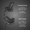 Scaun auto iSize 40-150 cm Coccolle Ario Midnight Black