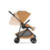 Carucior Cybex Melio Carbon 2 in 1, Cinnamon Yellow, Culoare: Cognac