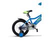 Bicicleta Copii 4-6 ani Rich R1605A 16", Albastru/Verde