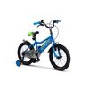 Bicicleta Copii 4-6 ani Rich R1605A 16", Albastru/Verde