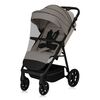 Carucior sport, Lionelo, Iva, Sustine 22 kg, 6 luni+, Capotina mare, Impermeabila, Protectie SPF 50+, 3 pozitii inclinare spatar, 8 pozitii inclinare suport picioare, 5 pozitii reglare maner, Include plasa de tantari si suport pentru biberon, Bej, Culoare: Bej