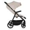 Carucior sport, Lionelo, Iva, Sustine 22 kg, 6 luni+, Capotina mare, Impermeabila, Protectie SPF 50+, 3 pozitii inclinare spatar, 8 pozitii inclinare suport picioare, 5 pozitii reglare maner, Include plasa de tantari si suport pentru biberon, Bej, Culoare: Bej