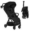 Carucior sport, Lionelo, Julie Air, Greutate redusa - 7.5 kg, Sustine 22 kg, 6 luni+, Capotina impermeabila, Protectie SPF 50+, Include suport sticla, Pliere compacta pentru calatorii, Conform cu EN1888-1 si EN1888-2, Negru, Culoare: Bej
