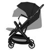 Carucior sport, Lionelo, Julie Air, Greutate redusa - 7.5 kg, Sustine 22 kg, 6 luni+, Capotina impermeabila, Protectie SPF 50+, Include suport sticla, Pliere compacta pentru calatorii, Conform cu EN1888-1 si EN1888-2, Negru, Culoare: Bej