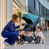 Carucior sport, Lionelo, Mira, Maner reglabil in 5 pozitii, Spatar si suport de picioare reglabile, Plasa de tantari si suport biberon incluse, Pana la 22 kg, 6 luni+, Conform cu EN1888-1, EN1888-2, Testare SGS, Verde, Culoare: Verde