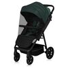 Carucior sport, Lionelo, Mira, Maner reglabil in 5 pozitii, Spatar si suport de picioare reglabile, Plasa de tantari si suport biberon incluse, Pana la 22 kg, 6 luni+, Conform cu EN1888-1, EN1888-2, Testare SGS, Verde, Culoare: Verde