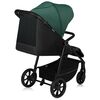 Carucior sport, Lionelo, Mira, Maner reglabil in 5 pozitii, Spatar si suport de picioare reglabile, Plasa de tantari si suport biberon incluse, Pana la 22 kg, 6 luni+, Conform cu EN1888-1, EN1888-2, Testare SGS, Verde, Culoare: Verde