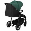 Carucior sport, Lionelo, Mira, Maner reglabil in 5 pozitii, Spatar si suport de picioare reglabile, Plasa de tantari si suport biberon incluse, Pana la 22 kg, 6 luni+, Conform cu EN1888-1, EN1888-2, Testare SGS, Verde, Culoare: Verde