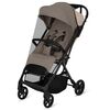 Carucior sport, Lionelo, Tansi, Pliere automata, Ultracompact, Manevrare cu o mana, Roti cu tehnologie GravelTech, Spatar si suport picioare reglabile, 6-48 luni, Sustine 22 kg, Bej, Culoare: Bej