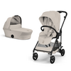 Carucior Cybex Melio Carbon 2 in 1, Dune Grey, Culoare: Gri