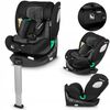 Scaun auto, Lionelo, i-Size Braam, 0-36 Kg, 40-150 cm, Cu isofix si picior de fixare, Protectie laterala, Rotire 360 grade, Ajustare spatar in 5 pozitii, Tetiera reglabila in 14 trepte, Conform cu standardul european de securitate R129, Negru, Culoare: Negru