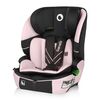 Scaun auto i-Size, Lionelo, Levi Fix, 76 - 150 cm, 1/2/3, ISOFIX + Top Tether, Tetiera reglabila in 10 pozitii, Insertie ergonomica Dri-Seat, Tapiterie lavabila, Testat la impact, Baza lata, Cotiere practice, Conform cu R129, Roz, Culoare: Roz
