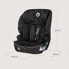 Scaun auto i-Size, Lionelo, Billy , 76 - 150 cm, 1/2/3, Isofix + top tether, Tetiera reglabila in 10 pozitii, Insertie ergonomica, Tapiterie lavabila, Testat la impact, Baza lata, Conform cu R129, Negru, Culoare: Negru
