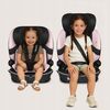 Scaun auto i-Size, Lionelo, Billy , 76 - 150 cm, 1/2/3, Isofix + top tether, Tetiera reglabila in 10 pozitii, Insertie ergonomica, Tapiterie lavabila, Testat la impact, Baza lata, Conform cu R129, Roz, Culoare: Roz