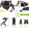 Carucior City Tour Charcoal Denim, Culoare: Denim