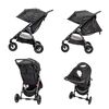 Carucior City Mini GT Black sistem 2 in 1, Culoare: Black
