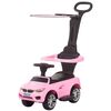 Masinuta de impins Chipolino Flash pink cu maner si copertina
