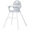 Scaun de masa Chipolino Bonbon 3 in 1 glacier, Culoare: Gri deschis
