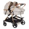 Carucior gemeni Chipolino Duo Smart 2 in 1 sand, Culoare: Bej