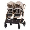 Carucior gemeni Chipolino Duo Smart 2 in 1 sand, Culoare: Bej