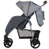 Carucior sport Chipolino Mixie platinum cu husa picioare, Culoare: Gri