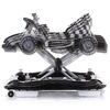 Premergator Chipolino Racer 4 in 1 black white, Culoare: Alb / Negru