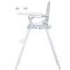 Scaun de masa Chipolino Bonbon 3 in 1 glacier, Culoare: Gri deschis