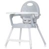 Scaun de masa Chipolino Bonbon 3 in 1 glacier, Culoare: Gri deschis