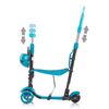 Trotineta Chipolino Kiddy Evo 3 in 1 cu maner ocean, Culoare: Albastru