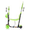 Trotineta Chipolino Kiddy Evo 3 in 1 cu maner green graffiti, Culoare: Verde deschis
