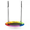 Leagan pentru copii rotund, tip cuib de barza, suspendat, 110 cm, Ecotoys MIR6001 - Multicolor