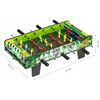 Masa de fotbal din lemn 61 x 30 5 cm x 18 5 cm Ecotoys - Verde