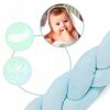 Protectie laterala pentru patut, impletita, 3 M, Ricokids 722111 - Albastru