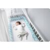 Protectie laterala pentru patut, impletita, 3 M, Ricokids 722111 - Albastru