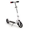 Trotineta urbana ECOTOYS SSWT-2019, cadru usor din aluminiu, roti mari, cu amortizor, picior de sprijin, alba 
