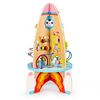 Racheta educationala din lemn 8 in 1 Ecotoys TL88037