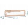 Bariera de pat Ricokids 150 x 42 x 35 cm - Bej