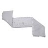 Babyneeds - Aparatoare laterala pentru patut 120x60 cm, Cu umplutura antialergica, Dimensiune 180 x 32 cm, Bunny Alb