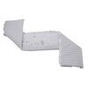Babyneeds - Aparatoare laterala pentru patut 120x60 cm, Cu umplutura antialergica, Dimensiune 180 x 32 cm, Bunny Alb