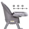 Scaun de masa 4 in 1 Kidwell EATAN Gray