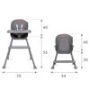 Scaun de masa 4 in 1 Kidwell EATAN Gray