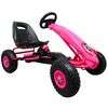 Kart cu pedale Gokart, 3-7 ani, roti gonflabile, G4 R-Sport - Roz