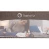 Lionelo - Bariera protectie pat Eva , Cu buzunar accesorii, 150x35 cm, Conform cu standardul european de securitate BS7072, Gri