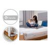 Lionelo - Bariera protectie pat Eva , Cu buzunar accesorii, 150x35 cm, Conform cu standardul european de securitate BS7072, Gri