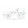 Lionelo - Bicicleta usoara Bart Air, Fara pedale, Cu roti gonflabile, Cu cadru din magneziu, Cu ghidon si sa reglabile, Greutate 3.8 Kg, 12 inch, Conform cu standardul european de securitate EN71, Pink Violet
