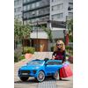Masina electrica copii Porche Macan Turbo albastra, 12V, cu telecomanda pentru parinti